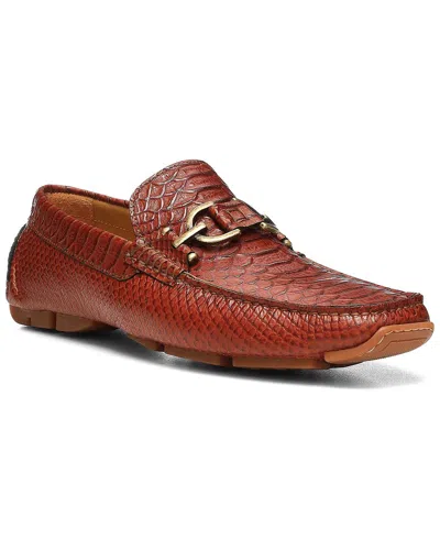 Donald Pliner Leather Driver In Brown