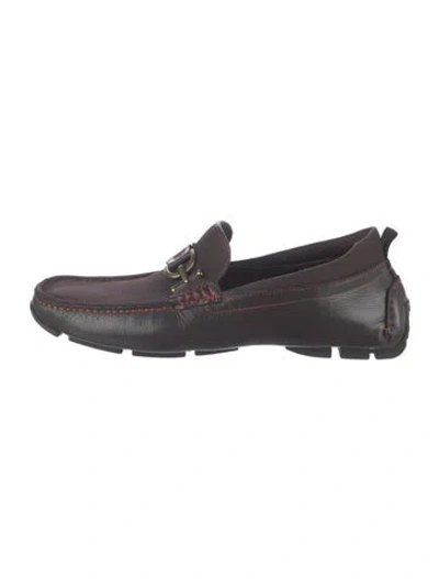 Pre-owned Donald Pliner Leather Drivers In Brown