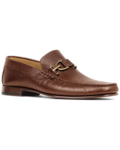 Donald Pliner Leather Loafer In Brown