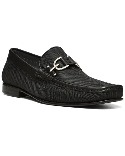 Donald Pliner Leather Loafer In Black