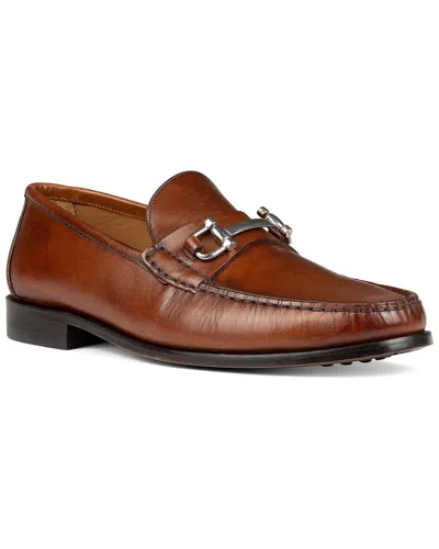 Donald Pliner Leather Loafer In Brown