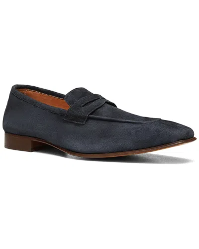 Donald Pliner Leather Loafer In Blue