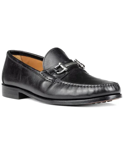 Donald Pliner Leather Loafer In Black