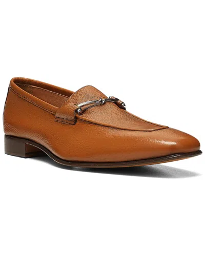 Donald Pliner Leather Loafer In Brown