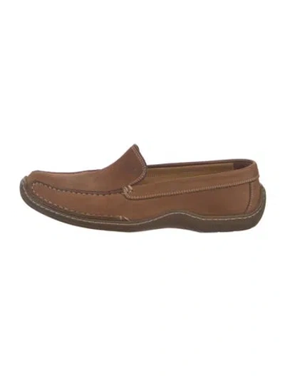 Pre-owned Donald Pliner Leather Loafers In Brown