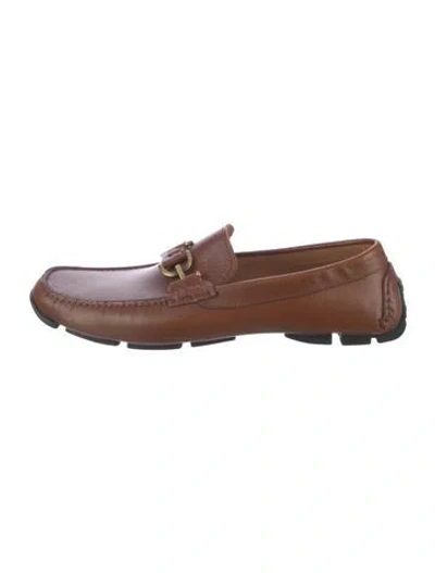 Pre-owned Donald Pliner Leather Loafers In Neutrals