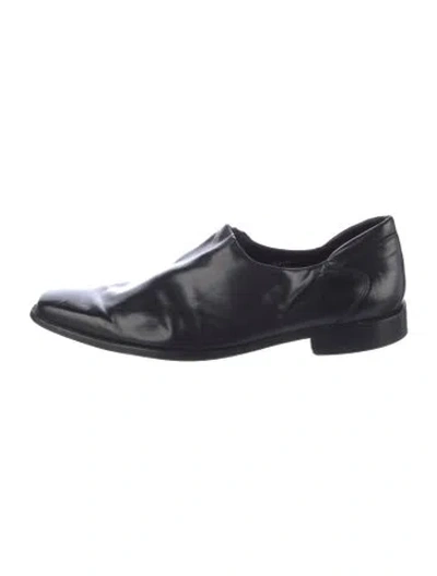 Pre-owned Donald Pliner Leather Monk Straps In Black