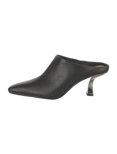 Pre-owned Donald Pliner Leather Mules In Black