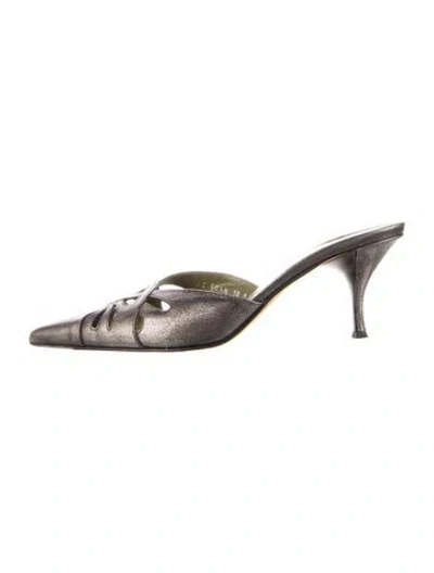 Pre-owned Donald Pliner Leather Mules In Multi