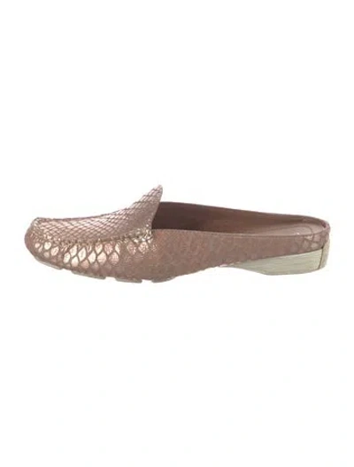 Pre-owned Donald Pliner Leather Mules In Pink