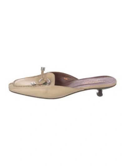 Pre-owned Donald Pliner Leather Mules In Pink