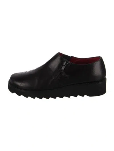 Pre-owned Donald Pliner Leather Oxfords In Black