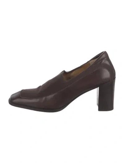 Pre-owned Donald Pliner Leather Pumps In Brown