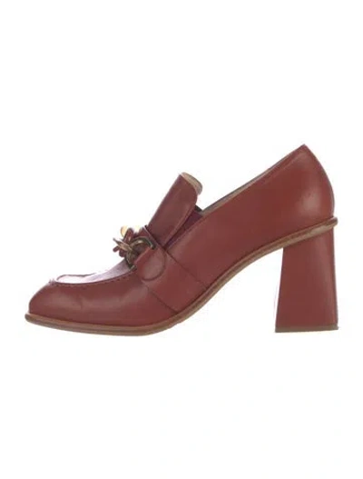 Pre-owned Donald Pliner Leather Pumps In Red