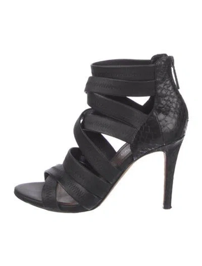 Pre-owned Donald Pliner Leather Sandals In Black