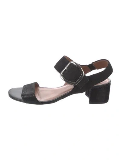 Pre-owned Donald Pliner Leather Sandals In Black