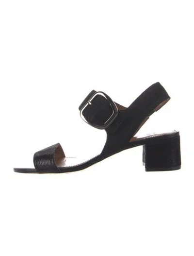 Pre-owned Donald Pliner Leather Sandals In Blue