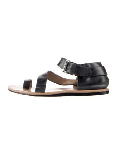 Pre-owned Donald Pliner Leather Sandals In Blue