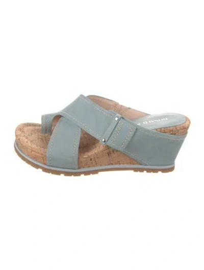 Pre-owned Donald Pliner Leather Sandals In Blue