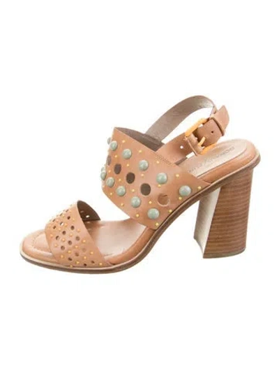 Pre-owned Donald Pliner Leather Sandals In Brown