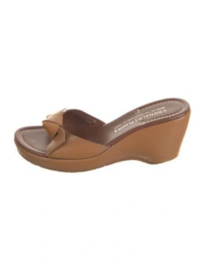 Pre-owned Donald Pliner Leather Sandals In Brown