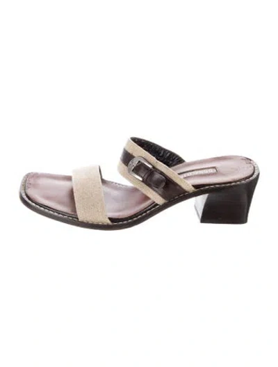 Pre-owned Donald Pliner Leather Sandals In Brown