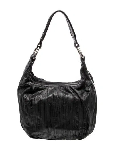 Pre-owned Donald Pliner Leather Shoulder Bag In Black
