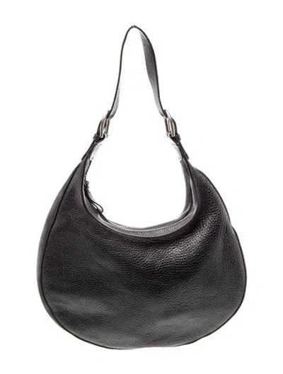 Pre-owned Donald Pliner Leather Shoulder Bag In Black