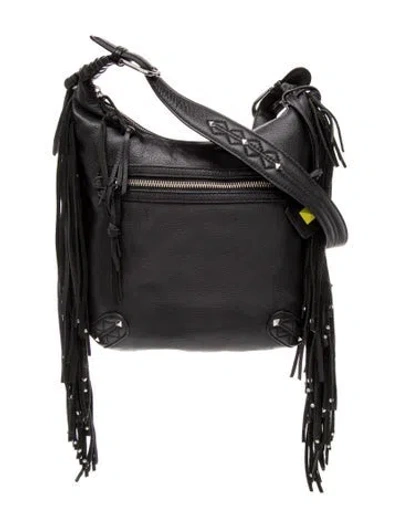 Pre-owned Donald Pliner Leather Shoulder Bag In Black