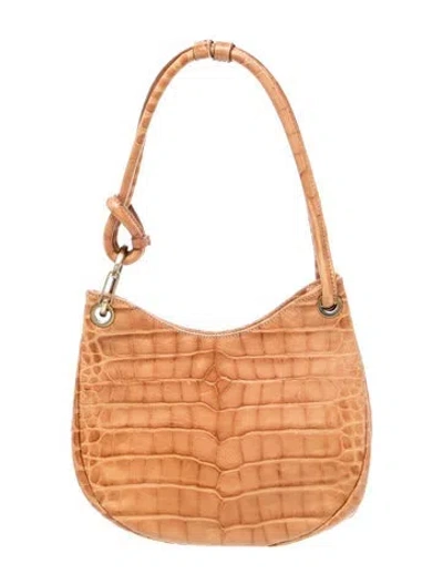 Pre-owned Donald Pliner Leather Shoulder Bag In Brown