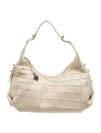 Pre-owned Donald Pliner Leather Shoulder Bag In Gold