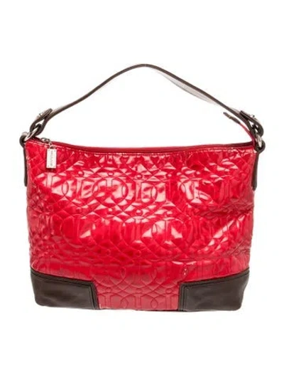 Pre-owned Donald Pliner Leather Shoulder Bag In Red