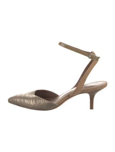 Pre-owned Donald Pliner Leather Slingback Pumps