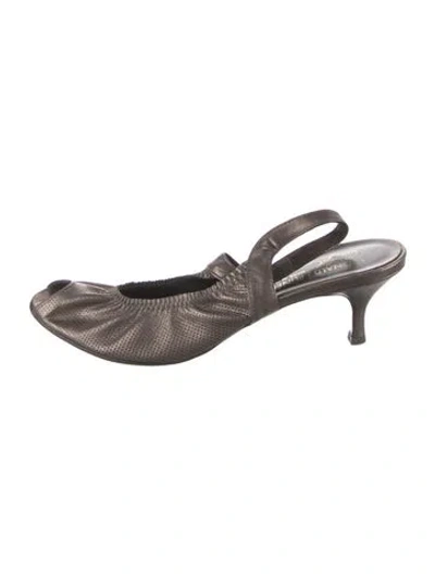 Pre-owned Donald Pliner Leather Slingback Pumps In Multi