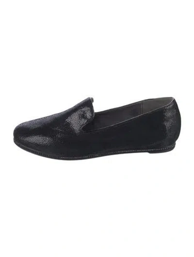 Pre-owned Donald Pliner Leather Slippers In Blue