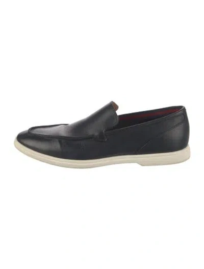 Pre-owned Donald Pliner Leather Sneakers In Blue