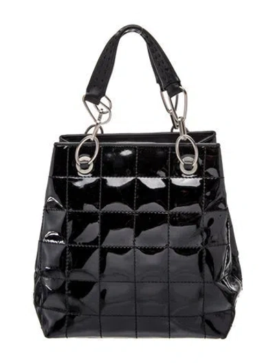 Pre-owned Donald Pliner Leather Top Handle Bag In Black