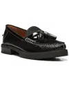 Donald Pliner Lenny Genuine Calf Hair Tassel Loafer In Black