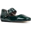 Donald Pliner Liane Mary Jane Flat In Green