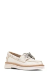 Donald Pliner Lillith Boat Shoe In Off White