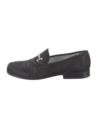 Pre-owned Donald Pliner Loafers In Black