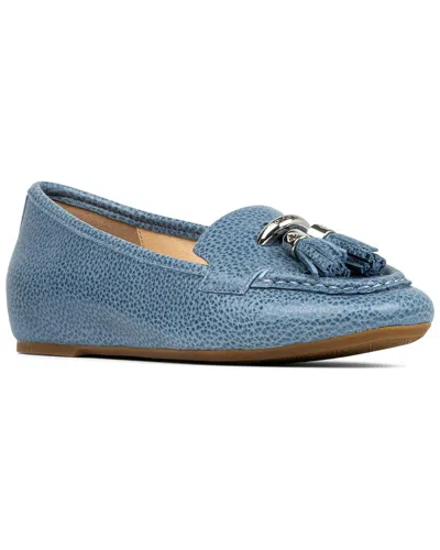 Donald Pliner Loriel Leather Loafer In Blue