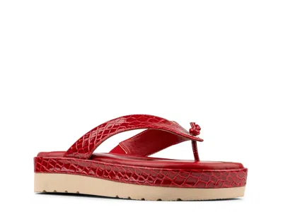Donald Pliner Lorra Platform Sandal In Red