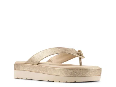Donald Pliner Lorra Platform Sandal In Metallic
