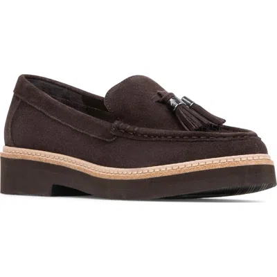 Donald Pliner Lovell Tassel Loafer In Dark Brown