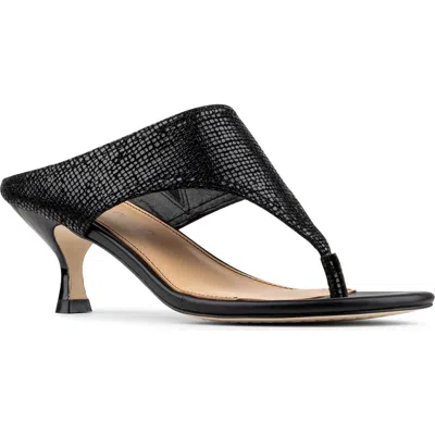 Donald Pliner Lucynda Kitten Heel Flip Flop In Black