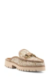 Donald Pliner Lug Sole Loafer Mule In Camel-camel
