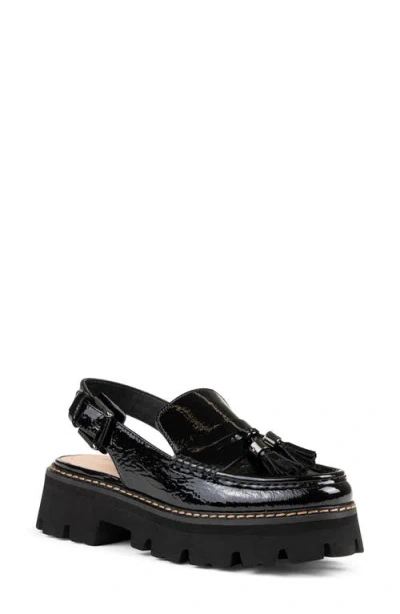 Donald Pliner Marshaci Platform Slingback Loafer In Black