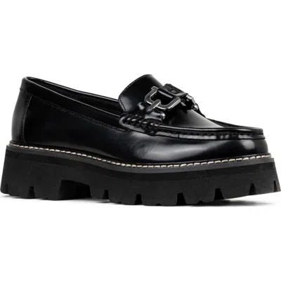 Donald Pliner Marvel Platform Bit Loafer In Black