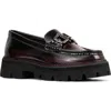 Donald Pliner Marvel Platform Bit Loafer In Bordeaux
